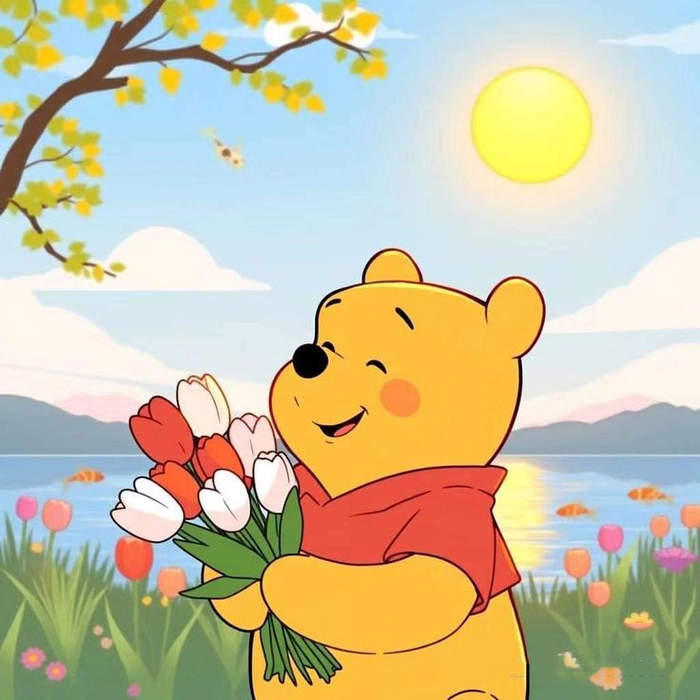 Hình ảnh Gấu Pooh meme lầy lội