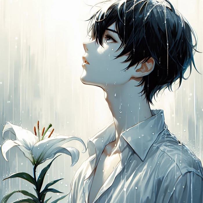 Hình ảnh Sad Boy Anime ngầu buồn cô đơn