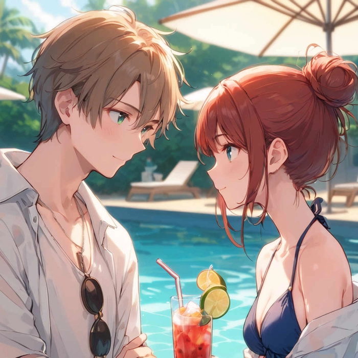Hình ảnh anime cặp đôi nam nữ đáng yêu
