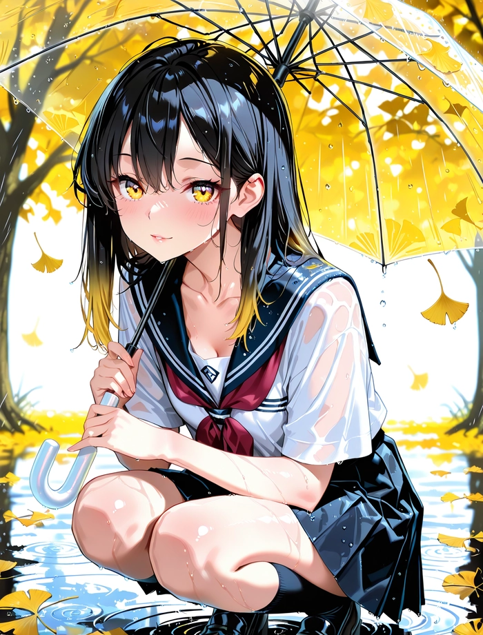 Hình ảnh anime học sinh nữ cute đáng yêu