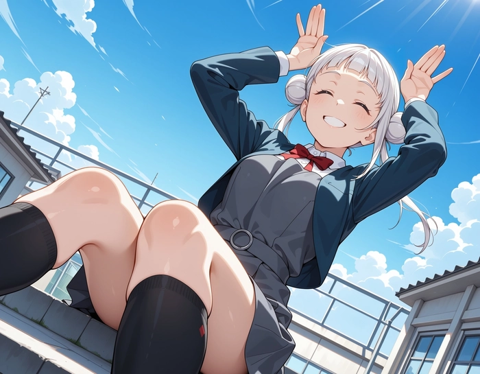 Hình ảnh anime học sinh nữ ngầu đầy cá tính