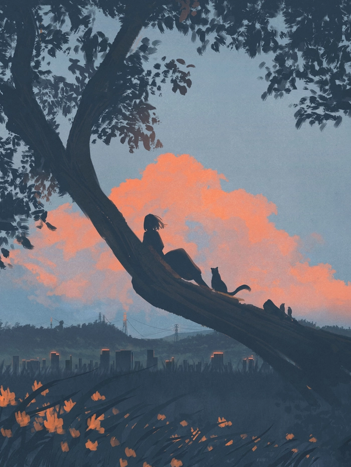 Hình ảnh anime lofi chill cực chất