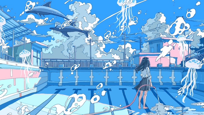 Hình ảnh anime lofi chill dễ chịu
