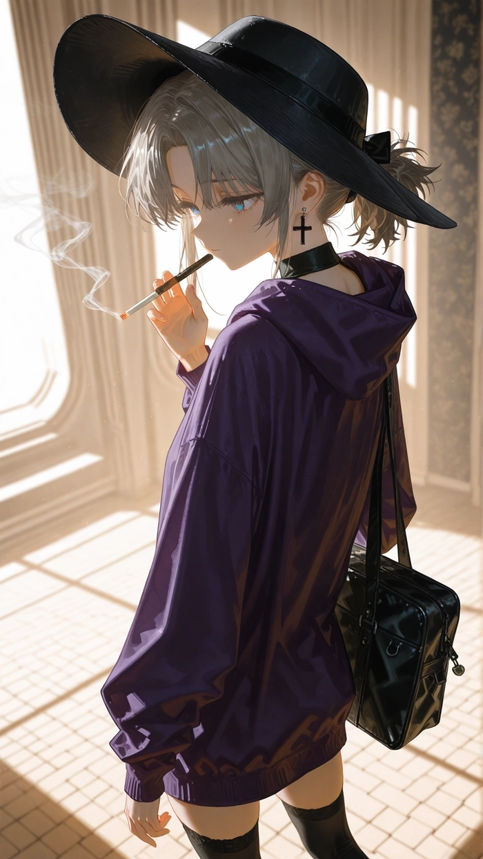 Hình ảnh anime ngầu nữ phong cách hiện đại