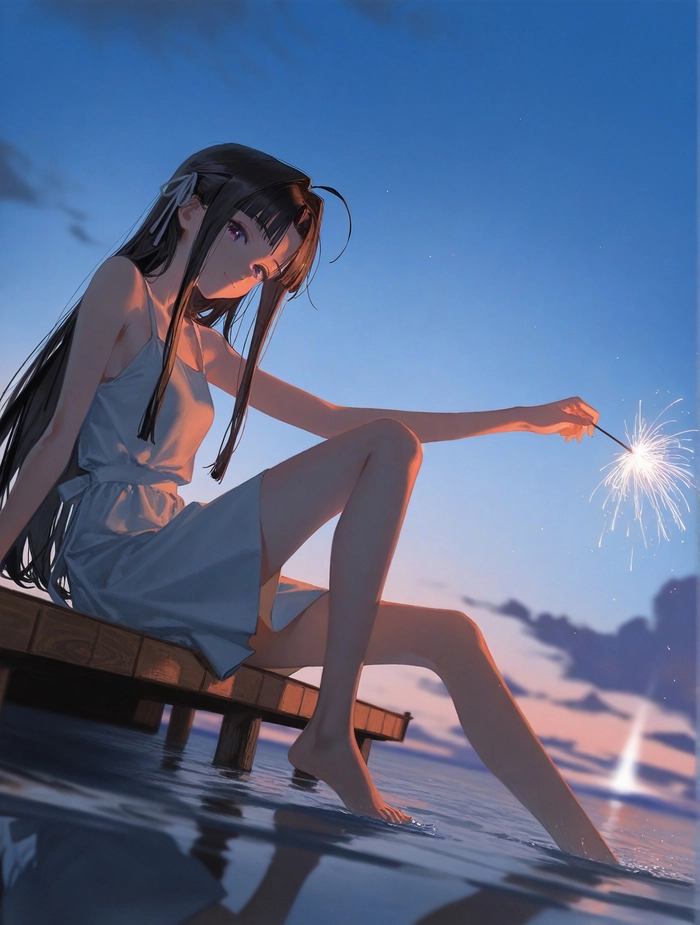 Hình ảnh anime nữ buồn cô đơn lãng mạn