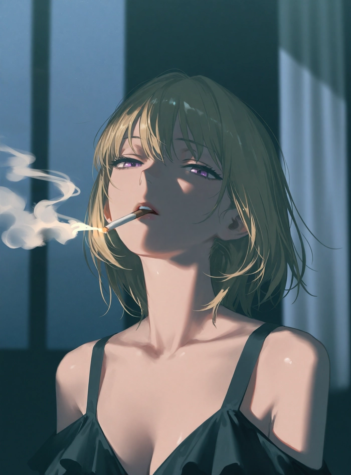 Hình ảnh anime nữ buồn gợi cảm xúc lắng đọng