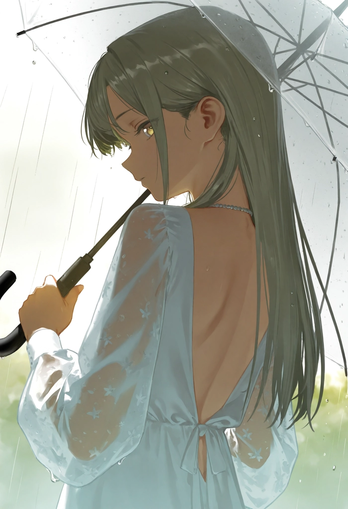 Hình ảnh anime nữ buồn lạnh lùng nghệ thuật