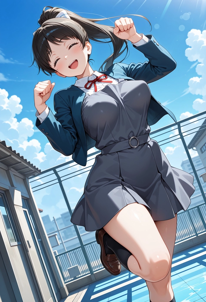 Hình ảnh anime nữ học sinh cute thanh lịch