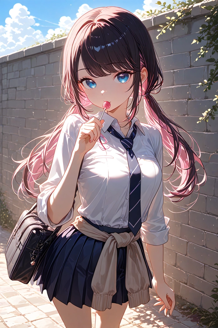 Hình ảnh anime nữ học sinh cute trẻ trung