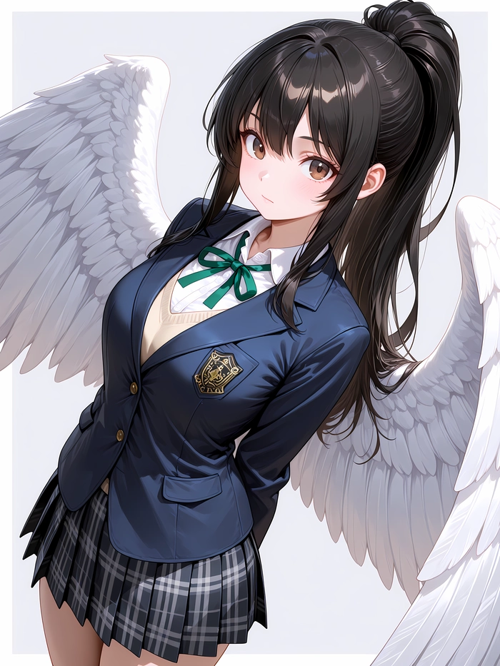 Hình ảnh anime nữ học sinh đẹp thanh thoát
