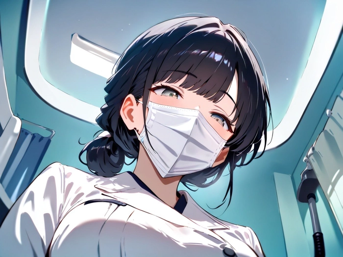 Hình ảnh anime nữ ngầu đeo khẩu trang bí ẩn lạnh lùng