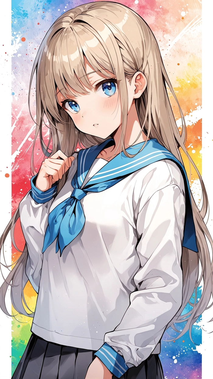 Hình ảnh con gái anime cute hồn nhiên