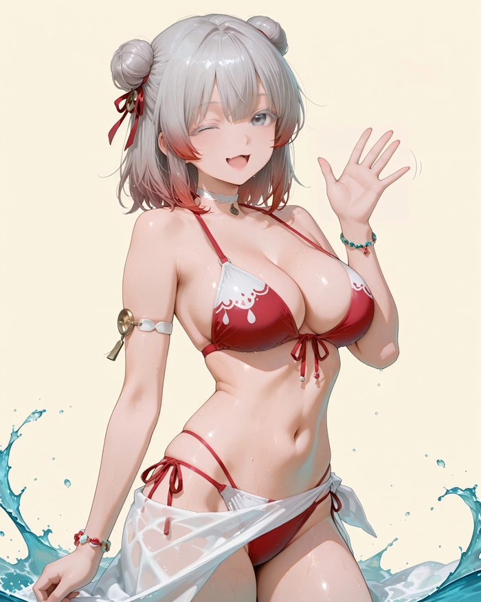 Hình ảnh gái mặc bikini anime ngọt ngào