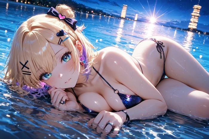 Hình ảnh gái xinh anime bikini cực gợi cảm