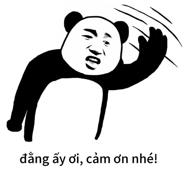 Hình ảnh gấu trúc đa tạ siêu vui