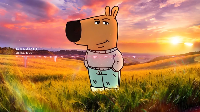 Hình ảnh meme Chill Guy ngộ nghĩnh dễ thương