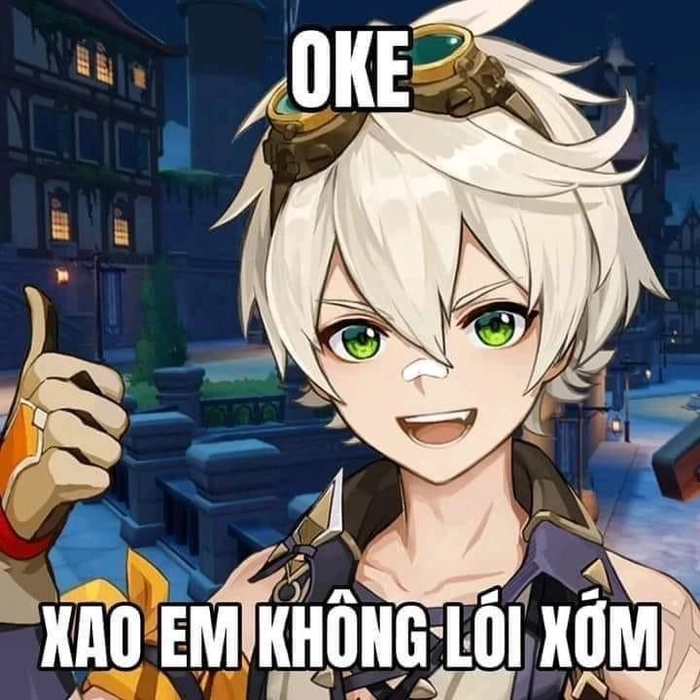Hình ảnh meme Genshin Impact bá đạo
