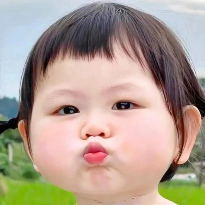 Hình ảnh meme em bé cute dễ mến