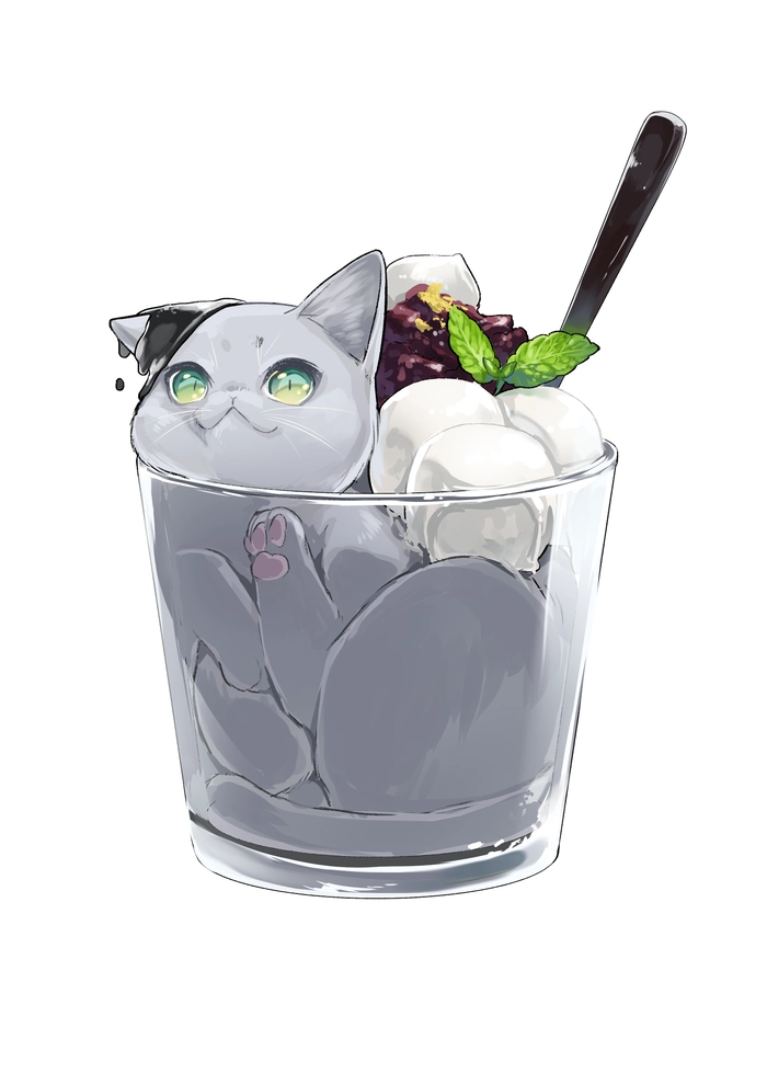 Hình ảnh mèo cute anime đáng yêu