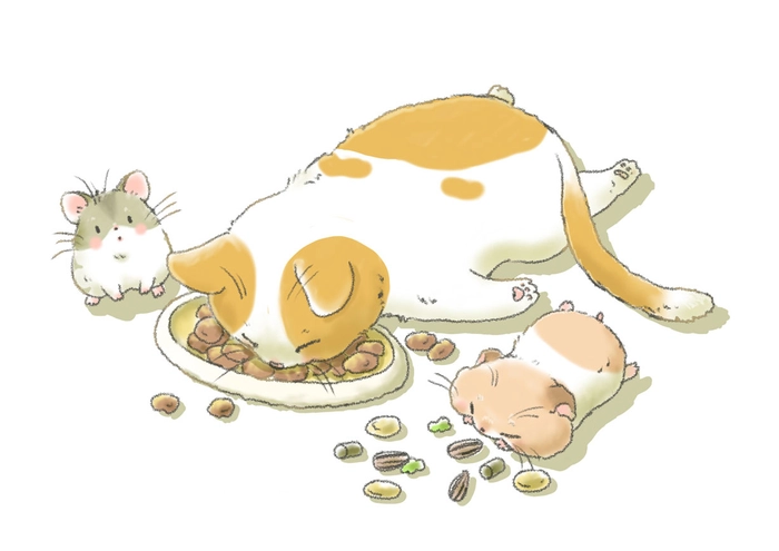 Hình ảnh mèo cute anime dễ thương