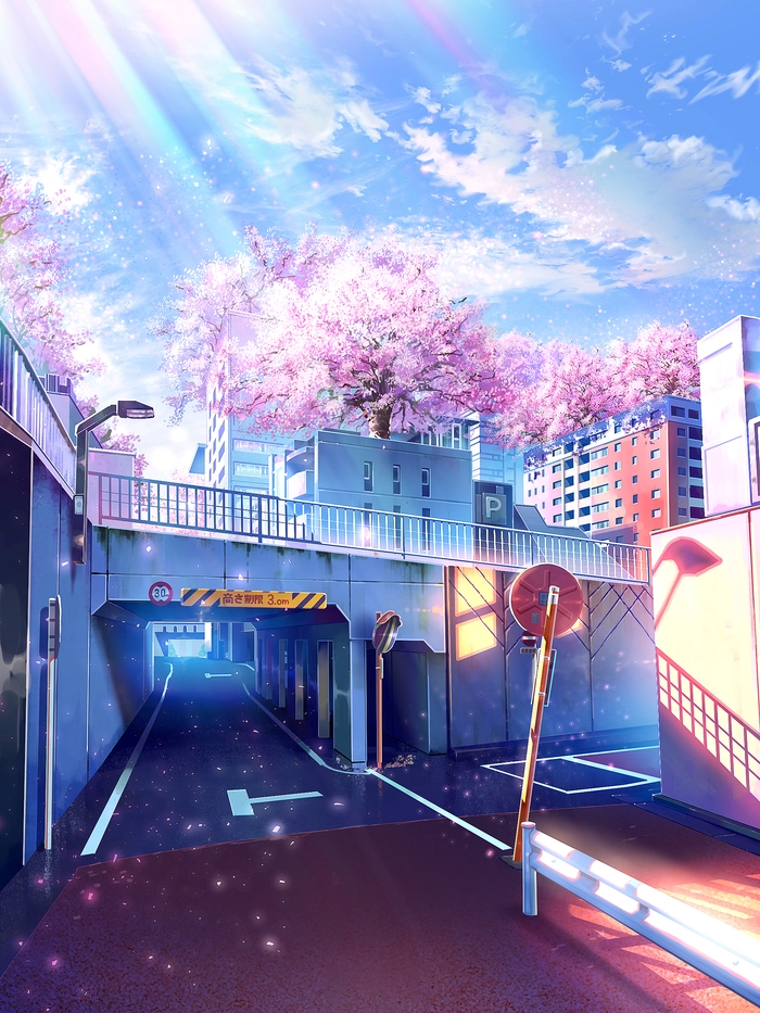 Hình ảnh phong cảnh anime buồn đầy cảm xúc