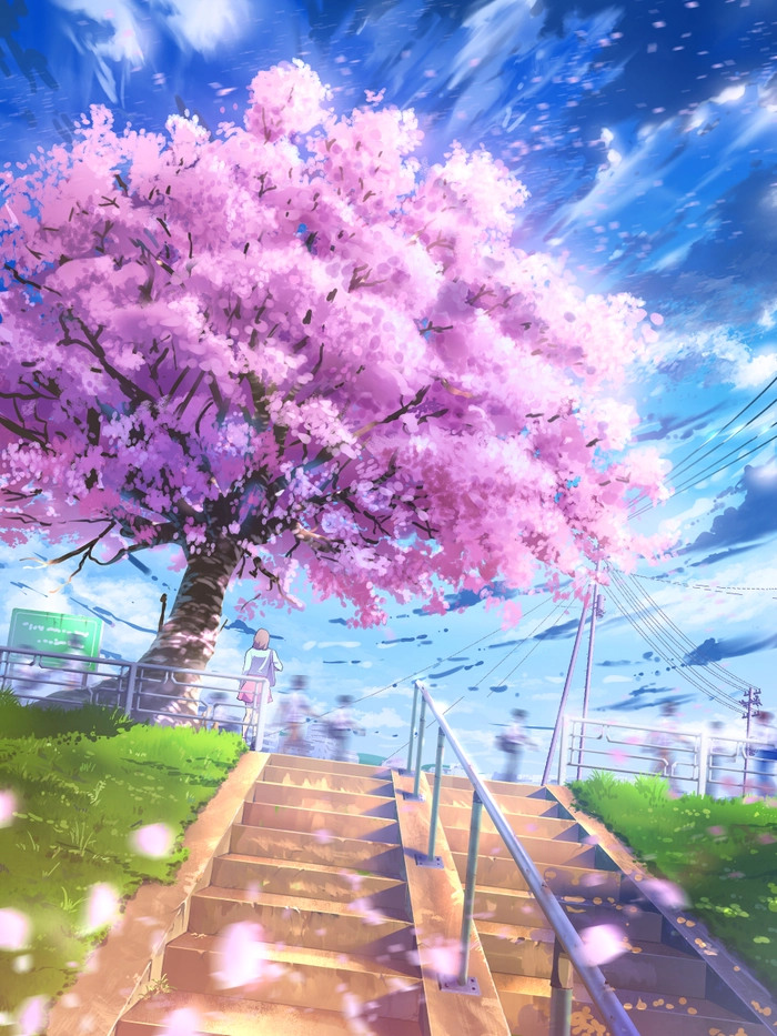 Hình ảnh phong cảnh anime mang chất thơ