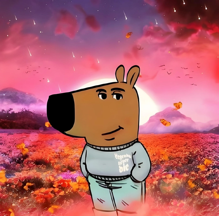 Hình meme Chill Guy dí dỏm sáng tạo