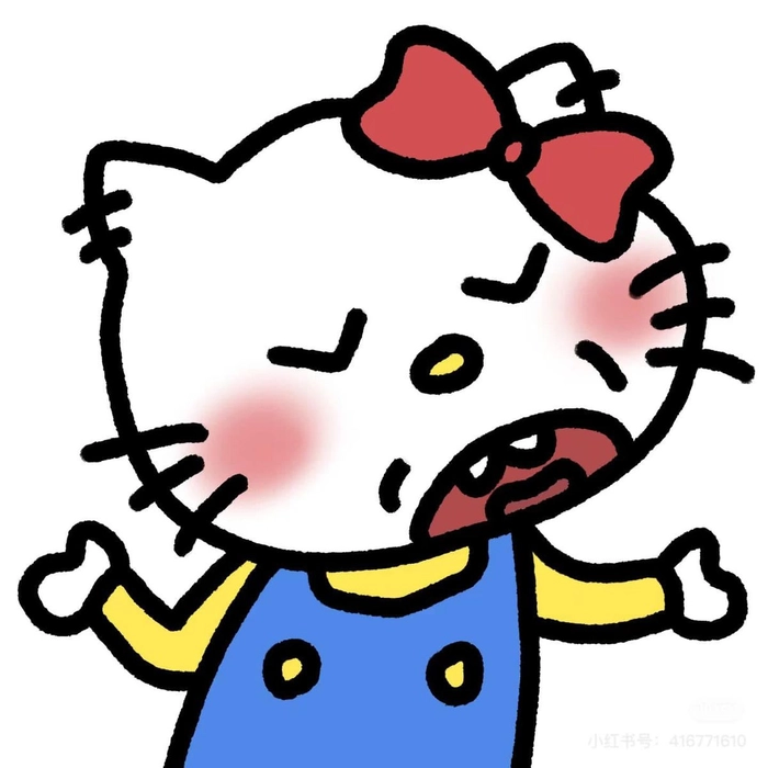 Hình meme Hello Kitty bá đạo hài hước