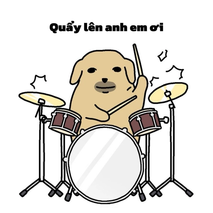 Hình meme chó rách áo ôm Nudaeng