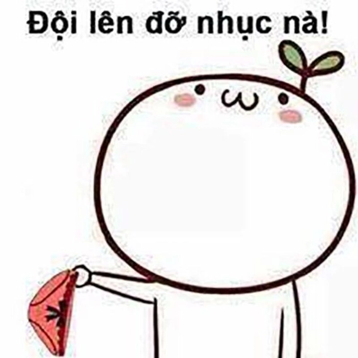 Hình meme đội quần siêu hài hước