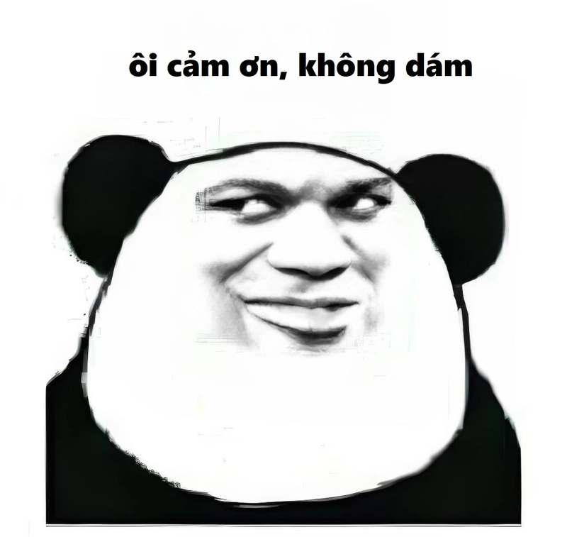 Hình meme gấu trúc cảm ơn đáng yêu