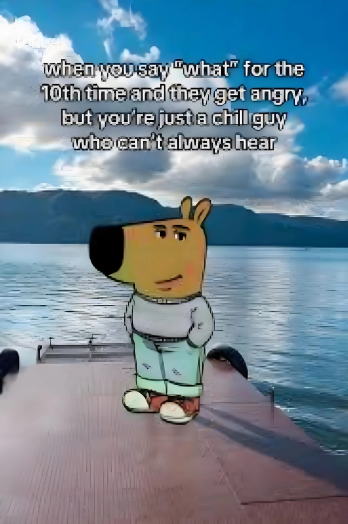 Meme Chill Guy chế troll vui nhộn ngộ nghĩnh