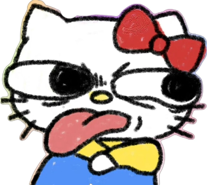 Meme Hello Kitty cute đáng yêu ngộ nghĩnh