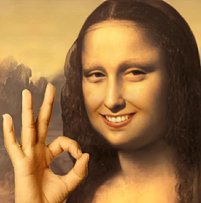 Meme Mona Lisa chế sáng tạo ngộ nghĩnh
