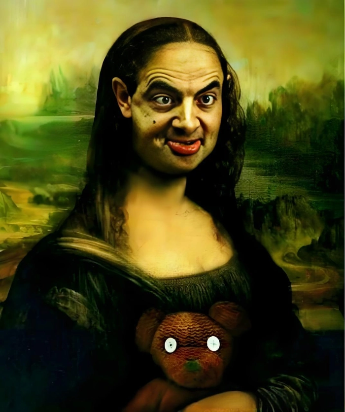 Meme Mona Lisa cười bể bụng cực lầy