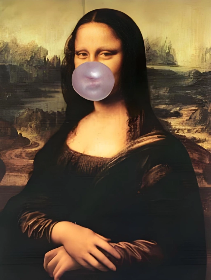 Meme Mona Lisa đội giỏ ngộ nghĩnh dí dỏm