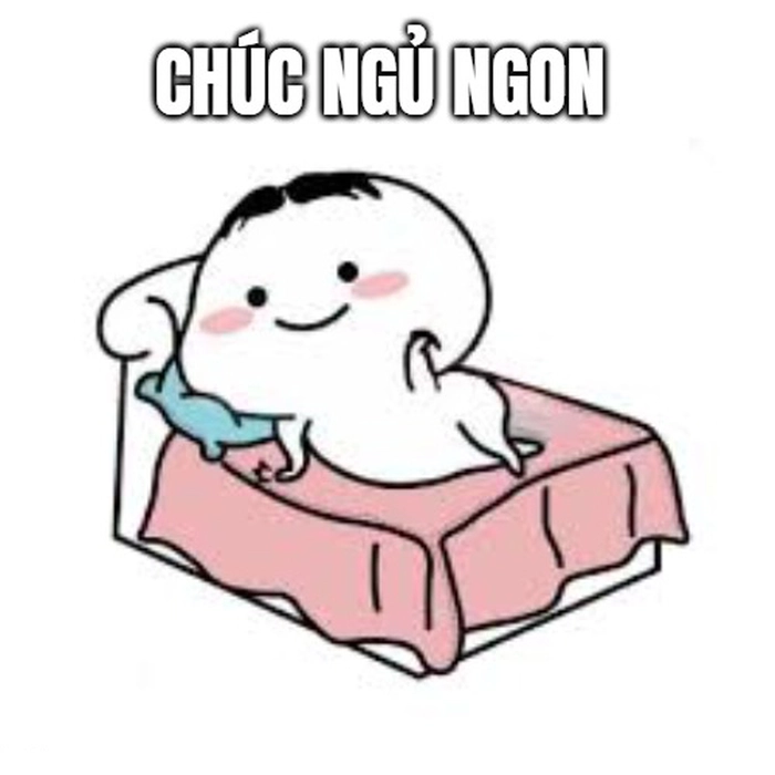 Meme chúc ngủ ngon dễ thương