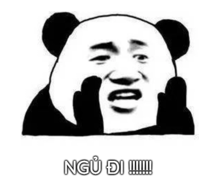 Meme đi ngủ sớm đáng yêu