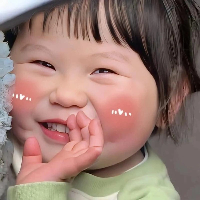 Meme em bé dễ thương biểu cảm bá đạo