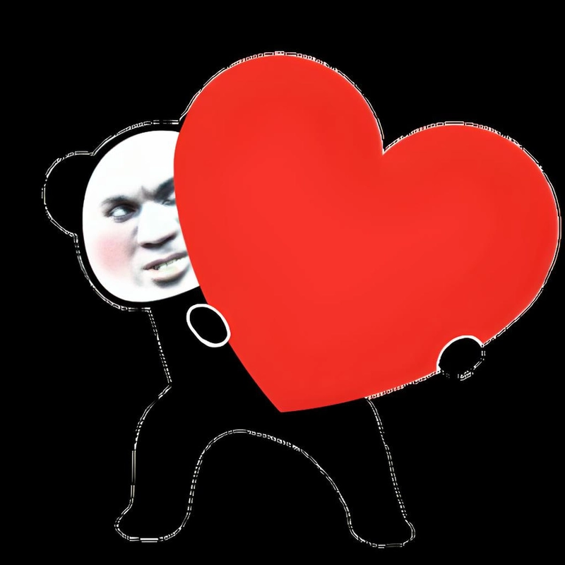 Meme gấu trúc bắn tim bá đạo