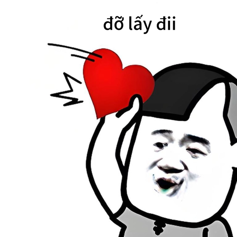 Meme gấu trúc bắn tim troll bá đạo