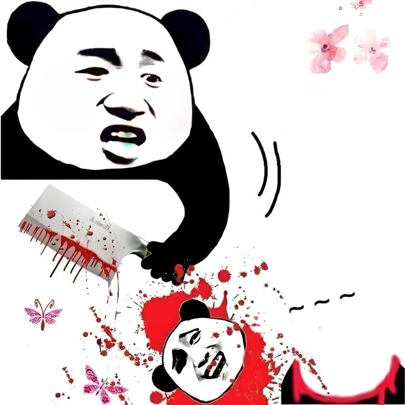 Meme gấu trúc kinh dị cực bá đạo