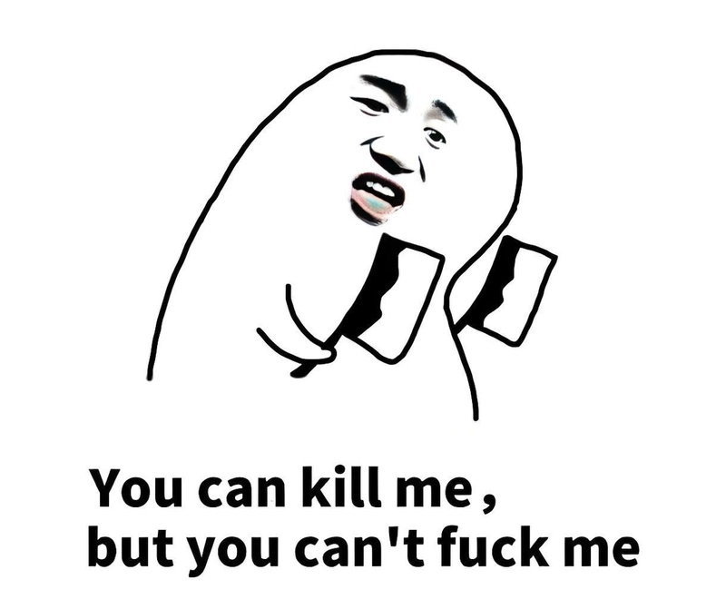 Meme gấu trúc kinh dị phản đối