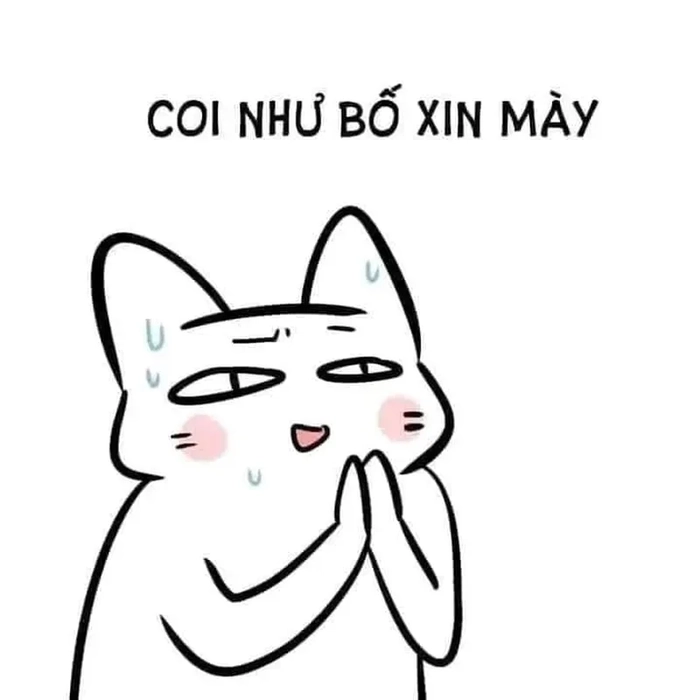 Meme quỳ xuống chế bá đạo
