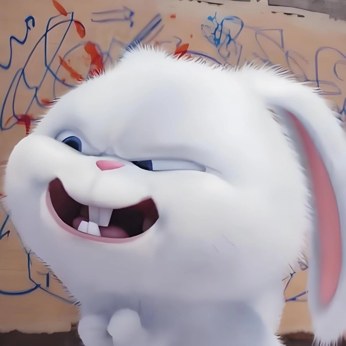 Meme thỏ Snowball tức giận hài hước