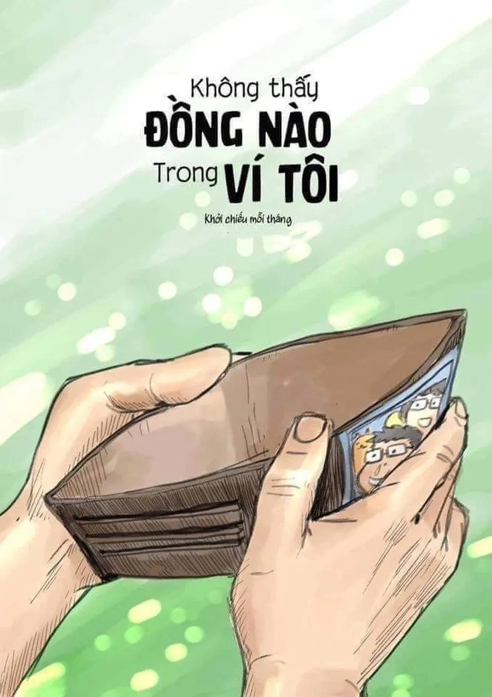 Meme ví hết tiền cười nghiêng ngả