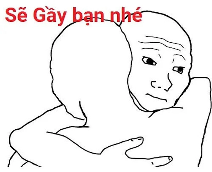 Sẽ gầy meme con gái hài hước troll bạn bè