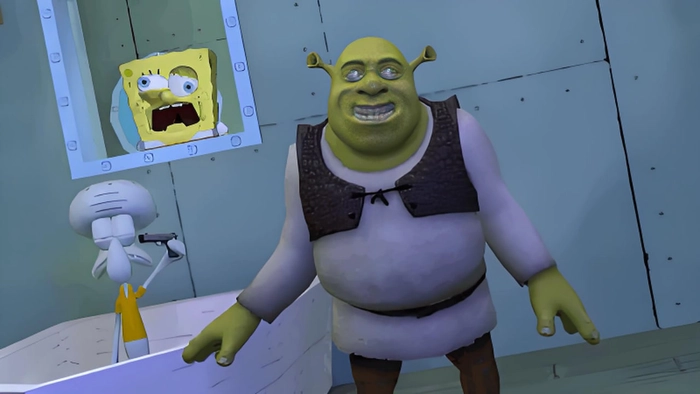 Shrek quái vật xanh meme lầy bá đạo