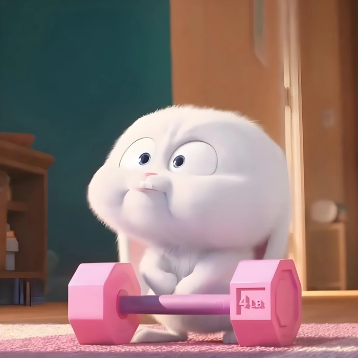 Thỏ Snowball tức giận hài hước