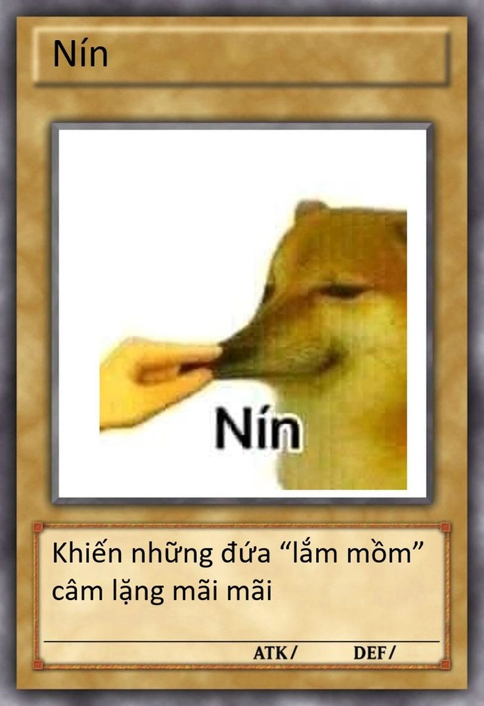 Thua thì nín meme chế bá đạo